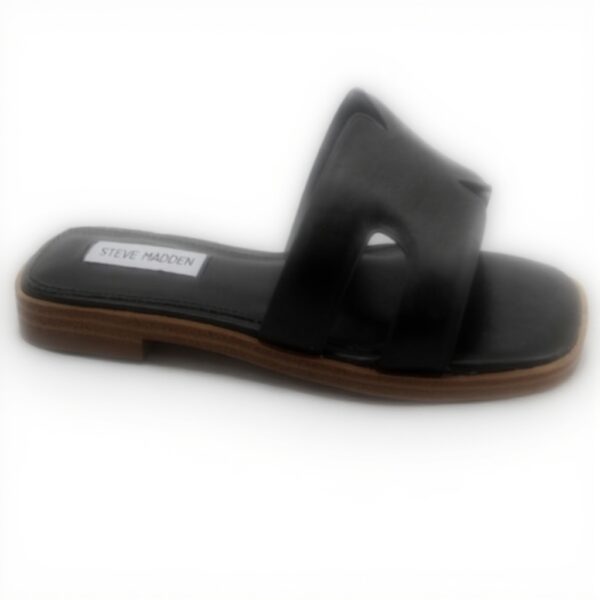 Chaussons Steve Madden Heist Cuir Noir Femme Chaussures