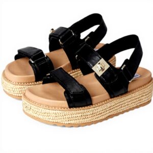 Steve Madden Bigmona Sandales Femme Raphia Multicolore Plat