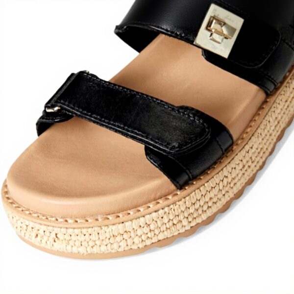 Steve Madden Bigmona Sandales Femme Raphia Multicolore Plat