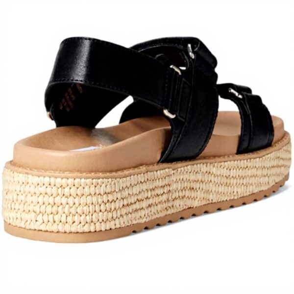 Steve Madden Bigmona Sandales Femme Raphia Multicolore Plat