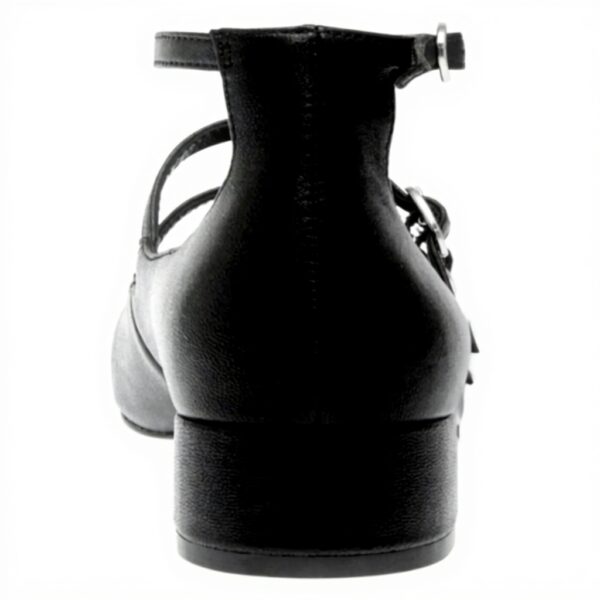 Ballerines Steve Madden Femme Cuir Noir Boucle Italie