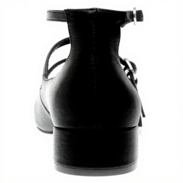 Ballerines Steve Madden Femme Cuir Noir Boucle Italie