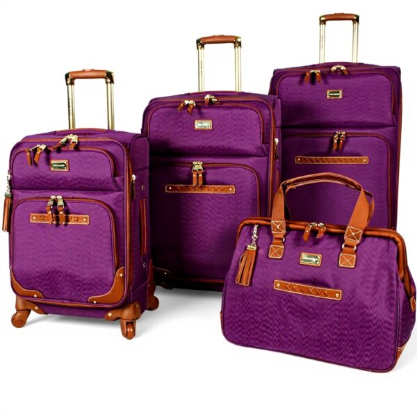 Valises Steve Madden Souples Légères Ensemble 4 Bagages Noir