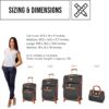 Valises Steve Madden Ensemble 4 Souples Légères Roulettes