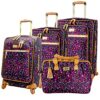 Valises Steve Madden ensemble 4 sacs souples roulettes