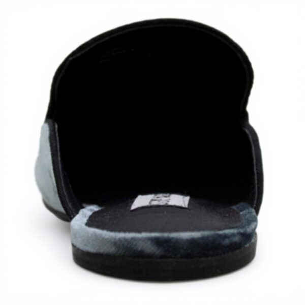 Sabot femme Steve Madden velours bleu gris chaussures plates