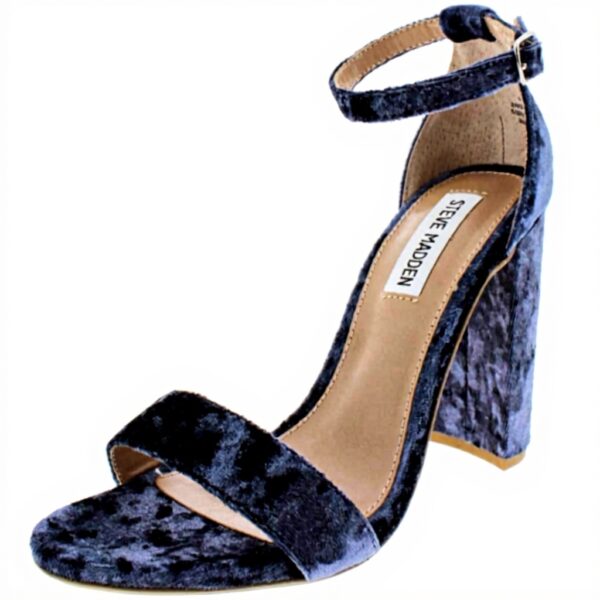 Steve Madden Sandales Femme Carrson Talon Bloc Velours