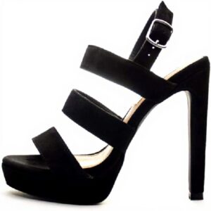 Steve Madden Escarpins Femme Suède Talon Bloc Ouvert