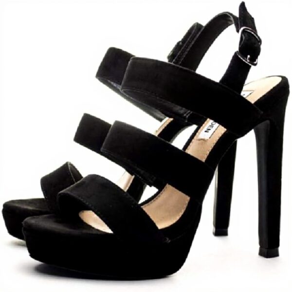 Steve Madden Escarpins Femme Suède Talon Bloc Ouvert