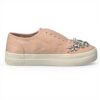 Baskets Steve Madden Femme Passion Cuir Rose Blush