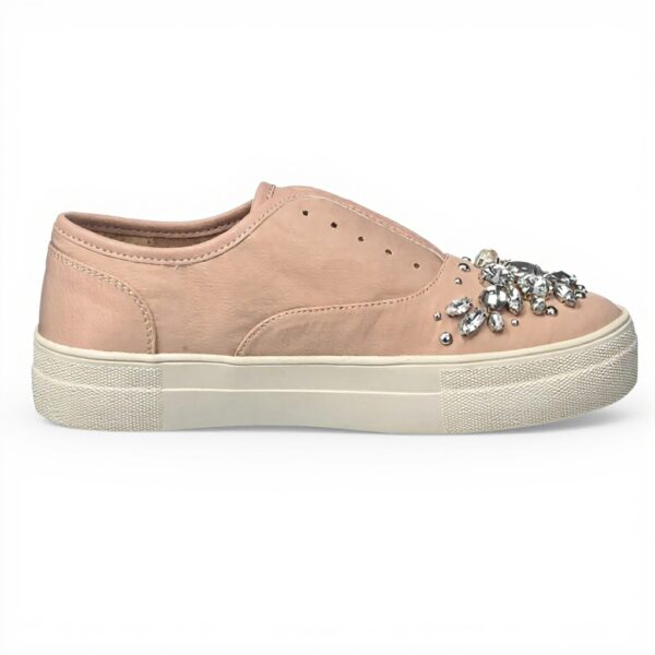 Baskets Steve Madden Femme Passion Cuir Rose Blush