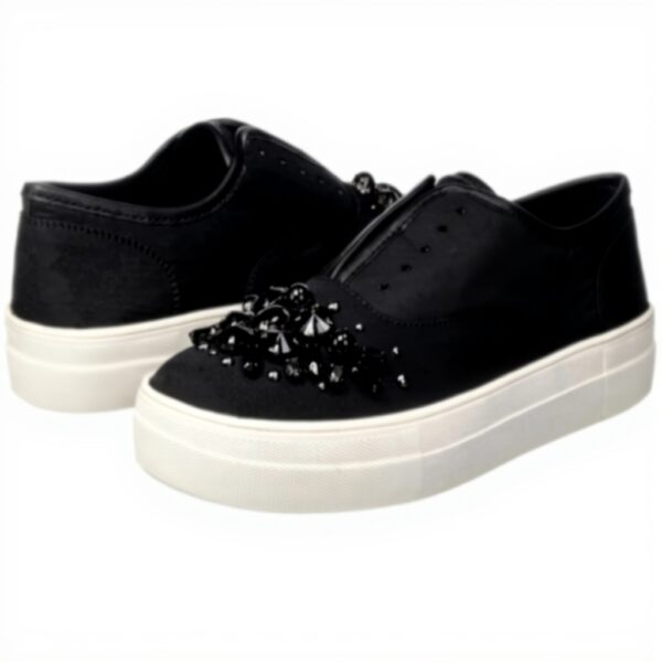Steve Madden Baskets Femme Passion Tissu Noir Confort