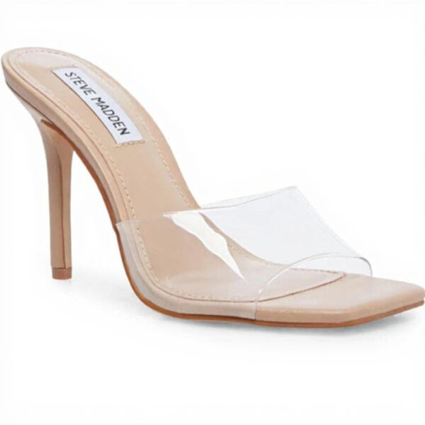 Steve Madden Sandale à Talon Signal Femme Claire