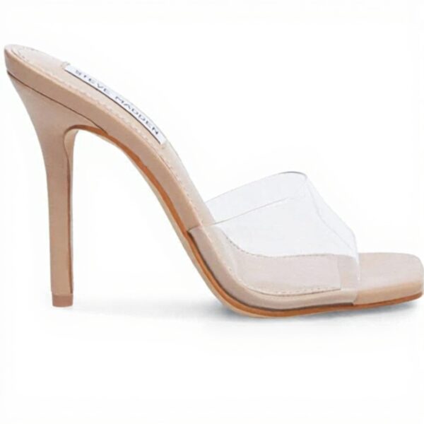 Steve Madden Sandale à Talon Signal Femme Claire