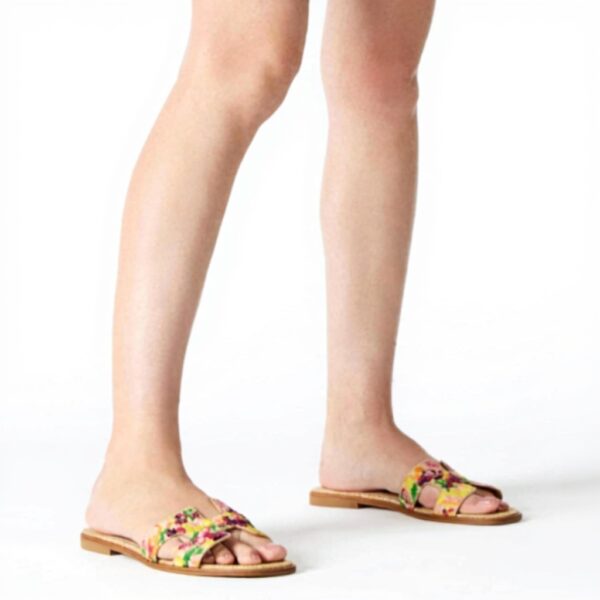 Steve Madden Frey Sandales Femme Floral Multicolore Plat