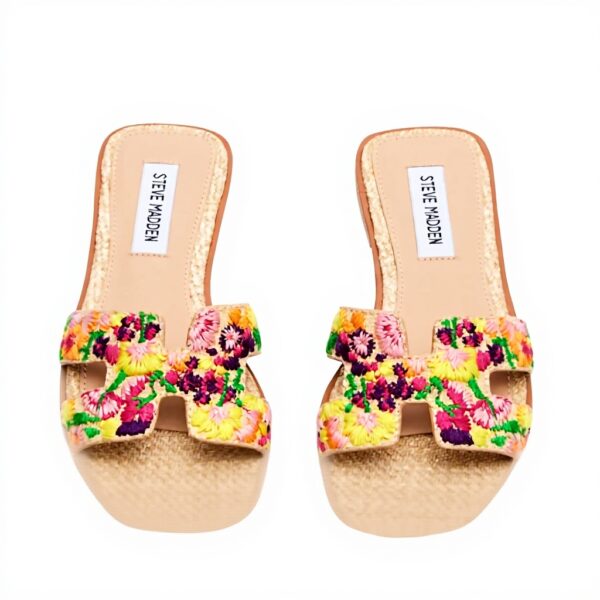 Steve Madden Frey Sandales Femme Floral Multicolore Plat