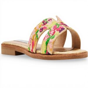Steve Madden Frey Sandales Femme Floral Multicolore Plat