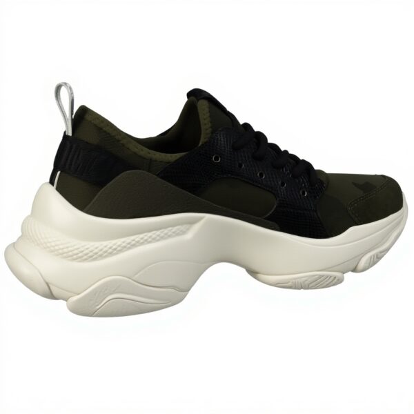 Baskets Steve Madden femme vert olive pailleté polyester