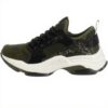 Baskets Steve Madden femme vert olive pailleté polyester