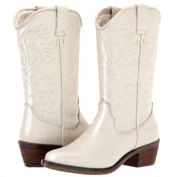 Steve Madden Bottes Western cuir blanc femme chaussures