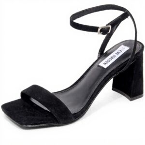 Sandales femme Steve Madden Luxe Black Suède cuir casual