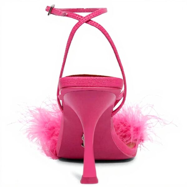 Tongs femme Steve Madden Affairs rose cuir écologique