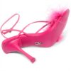 Tongs femme Steve Madden Affairs rose cuir écologique