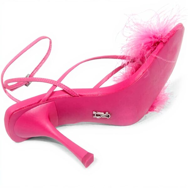 Tongs femme Steve Madden Affairs rose cuir écologique