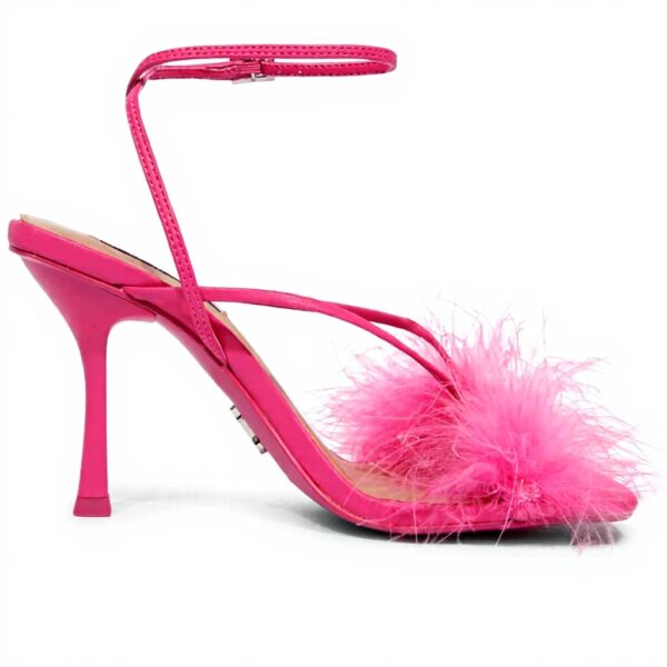 Tongs femme Steve Madden Affairs rose cuir écologique