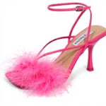 Tongs femme Steve Madden Affairs rose cuir écologique