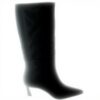 Bottes femme Steve Madden Lavan cuir noir talon aiguille