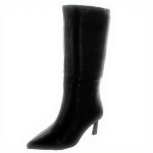 Bottes femme Steve Madden Lavan cuir noir talon aiguille