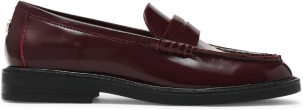 Mocassin Steve Madden Adison Bordeaux cuir brillant femme-0