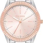 Steve Madden Montre Femme Cristaux Bracelet Or Rose-0
