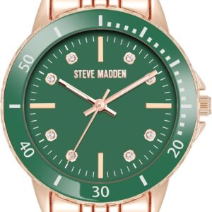 Montre bracelet femme Steve Madden cristaux véritables or-0