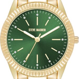 Montre bracelet femme Steve Madden cristaux véritables or-0