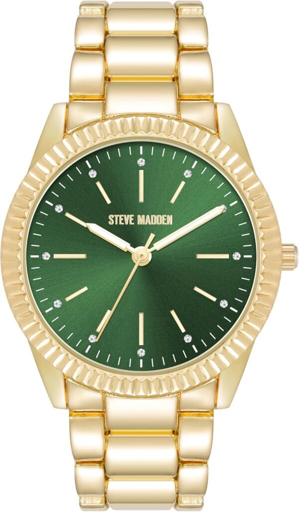 Montre bracelet femme Steve Madden cristaux véritables or-0
