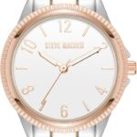 Montre bracelet Steve Madden Femme Argent Or Rose Cristal-0