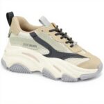 Steve Madden Possession Baskets Femme Toile Lacets Compensés