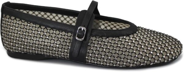 Ballerines Steve Madden Rejoice Femme Noires Strass-0