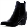 Bottes Steve Madden Femme Cuir Noir Talon Western