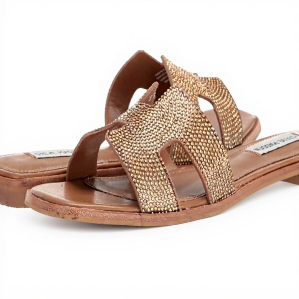 Sandales Steve Madden Femme Hadyn Strass Bronze Cuir
