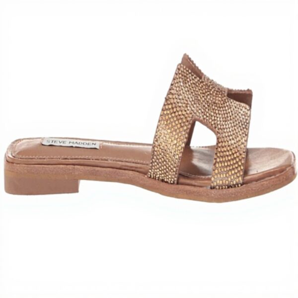 Sandales Steve Madden Femme Hadyn Strass Bronze Cuir