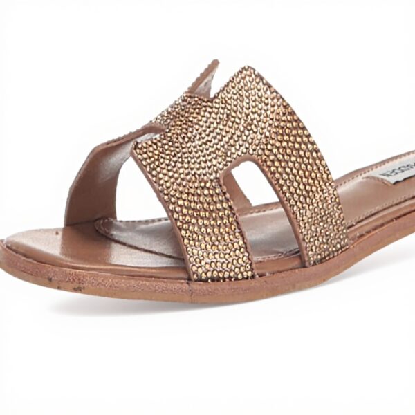 Sandales Steve Madden Femme Hadyn Strass Bronze Cuir